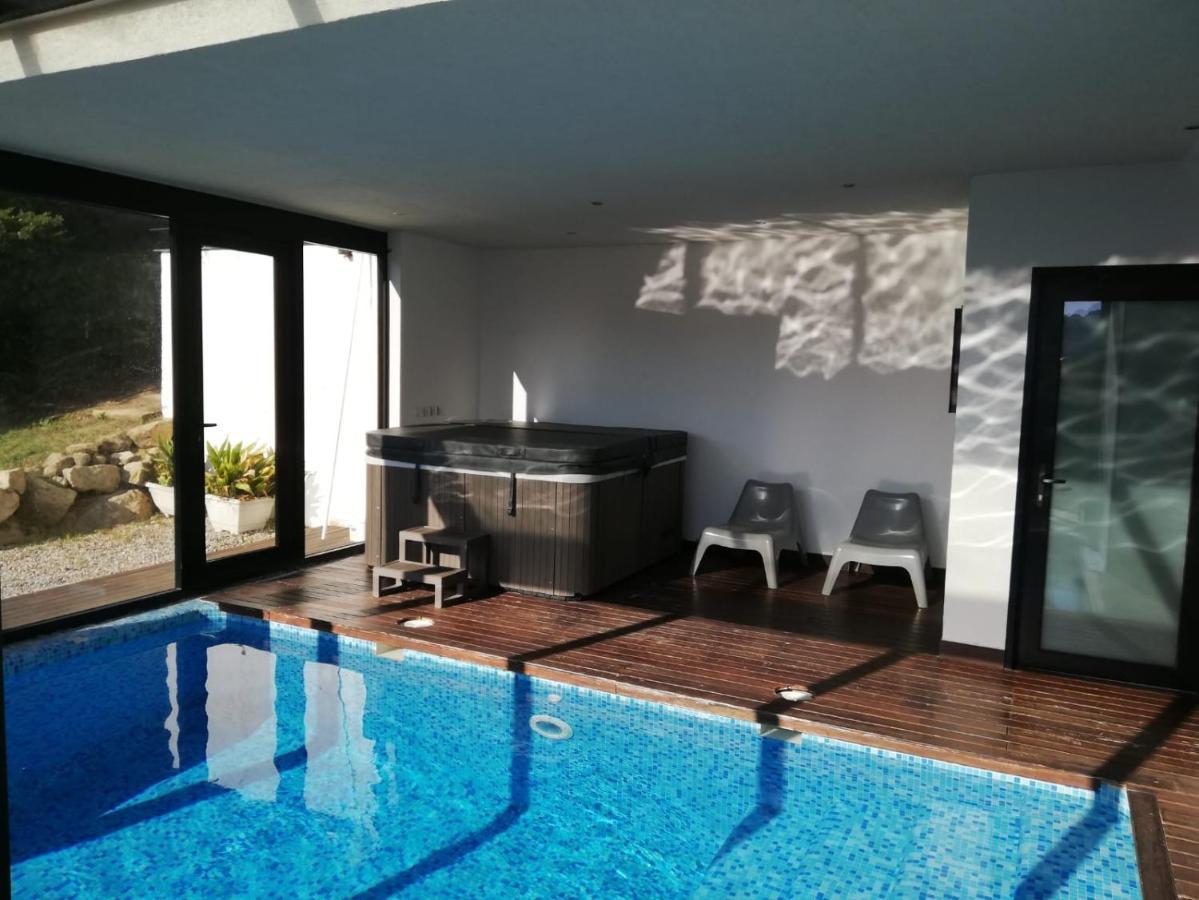 Casa Ceca De La Playa Y Barcelona, Con Piscina Climatizada Y Jacuzzi Villa Vallromanes Kültér fotó